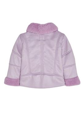 Chaqueton Mayoral Borreguillo Lila Para Niña