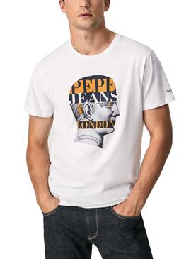 Camiseta Pepe Jeans Sullivan Blanca Para Hombre