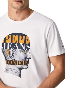 Camiseta Pepe Jeans Sullivan Blanca Para Hombre