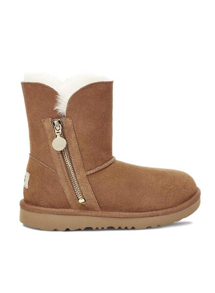 UGG Bailey Zip Short Marron Para