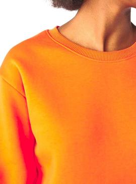 Sudadera Naf Naf Felpa Naranja Para Mujer