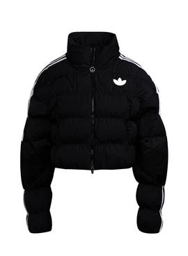 Chaqueta Adidas Corta Puffer Negro Para Mujer