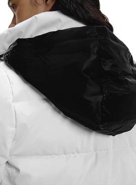 Chaqueta Calvin Klein High Collar Blanco Mujer