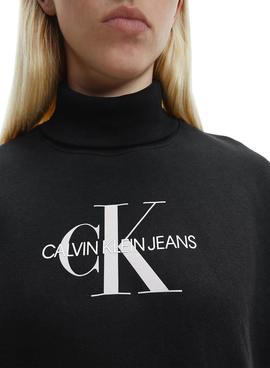 Sudadera Calvin Klein Mid Scale Monogram Negro