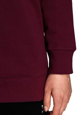 Sudadera Adidas Trefoil Crew Granate Para Mujer
