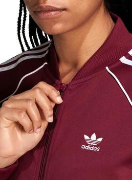 Chaqueta Adidas Sst Primeblue Granate Para Mujer