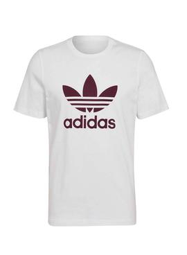 Camiseta Adidas Trefoil Blanco Para Hombre