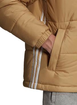 Chaqueta Adidas Pad Hooded Puff Beige Para Hombre