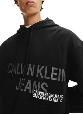 Sudadera Calvin Klein Urban Back Graphic Negro