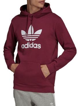 Sudadera Adidas Adicolor Classics Trefoil Granate