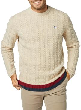 Jersey El Pulpo Ochos Combinado Beige Hombre