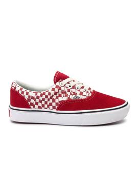 Zapatillas Vans ComfyCush Era Check Rojo Hombre