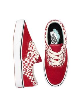 Zapatillas Vans ComfyCush Era Check Rojo Hombre