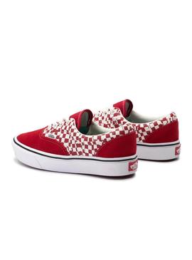 Zapatillas Vans ComfyCush Era Check Rojo Hombre