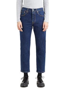 Pantalon Vaquero Levis 501 Crop Salsa para Mujer