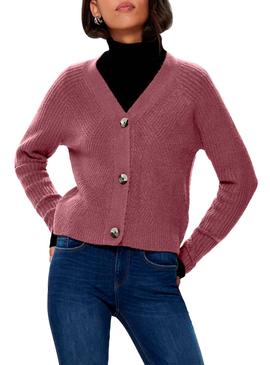 Chaqueta Only Carol Cardigan Rosa Para Mujer