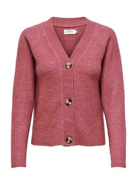 Chaqueta Only Carol Cardigan Rosa Para Mujer