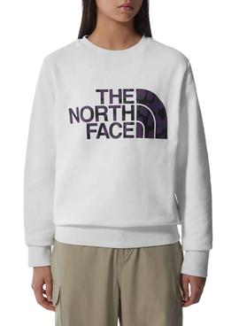 Sudadera The North Face Standard Blanco Leopardo