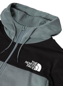 Sudadera The North Face Himalayan Zip Verde Hombre