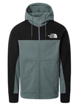 Sudadera The North Face Himalayan Zip Verde Hombre