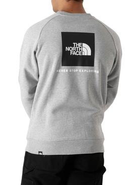 Sudadera The North Face Raglan Redbox Gris Hombre