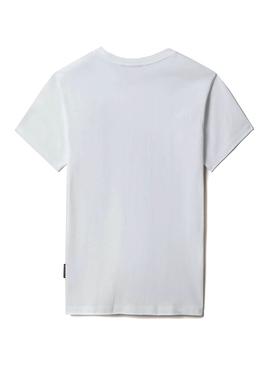 Camiseta Napapijri S-Box W Blanca Para Mujer