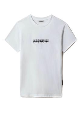 Camiseta Napapijri S-Box W Blanca Para Mujer