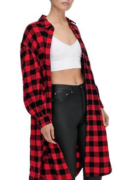 Camisa Only Cherri Life Cuadros Para Mujer