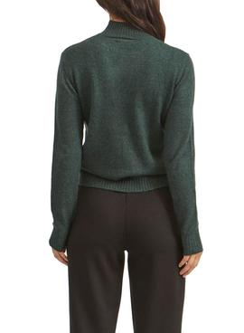 Jersey Vila Ril Turtleneck Verde Para Mujer