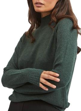 Jersey Vila Ril Turtleneck Verde Para Mujer