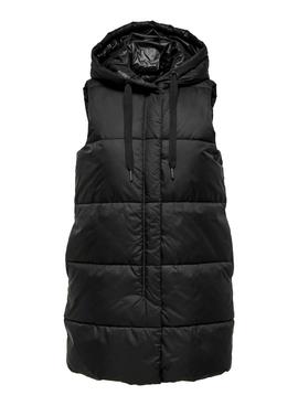 Chaleco Only Newasta Puffer Negro Para Mujer