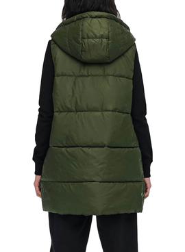 Chaleco Only Newasta Puffer Verde Para Mujer