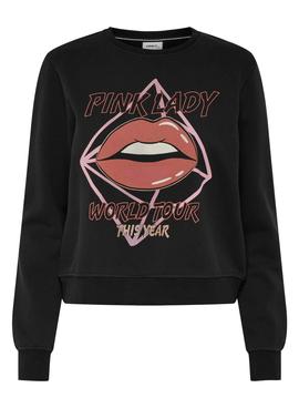 Sudadera Only Lucinda Life Negra Para Mujer