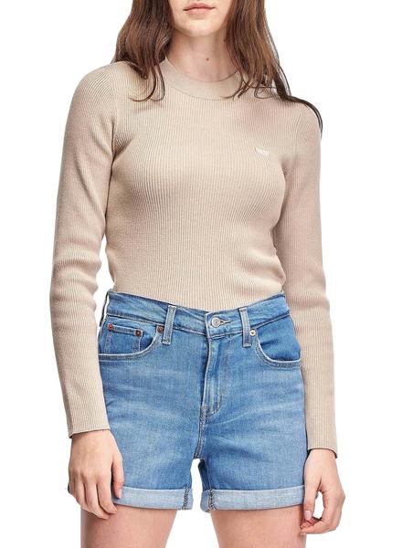 Jersey Levis Rib Beige Para Mujer