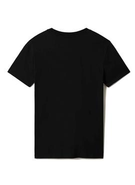 Camiseta Napapijri Samix Negro Para Hombre