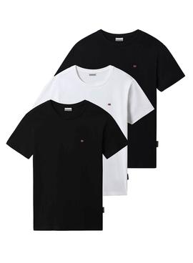 Pack 3 Camisetas Napapijri Salisthree Para Hombre