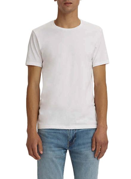 Camiseta Levis 2 Pack Crewneck Blanco Hombre