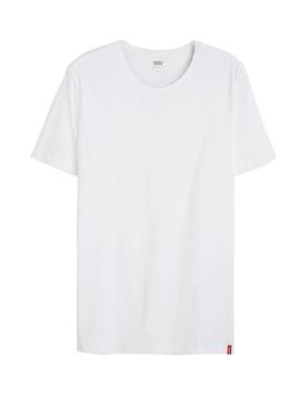 Camiseta Levis 2 Pack Crewneck Blanco Hombre