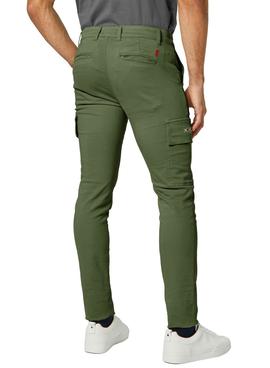 Pantalon El Pulpo Cargo Verde Kakhi Para Hombre