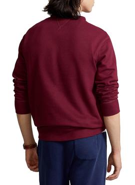 Sudadera Polo Ralph Lauren Granate Para Hombre