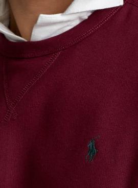 Sudadera Polo Ralph Lauren Granate Para Hombre