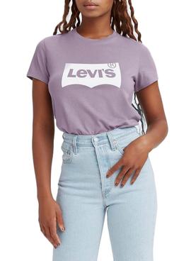 Camiseta Levis Seasonal Batwing Malva para Mujer