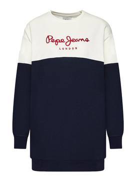 Vestido Pepe Jeans Blanche Punto Marino Para Mujer