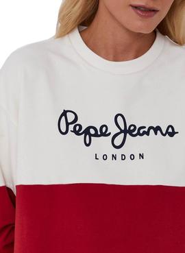 Vestido Pepe Jeans Blanche Rojo para Mujer