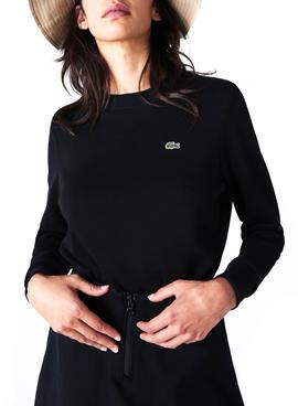 Sudadera Lacoste Negra Para Mujer