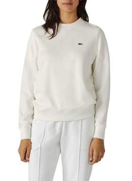 Sudadera Lacoste Blanca Para Mujer