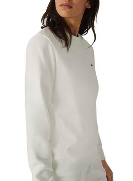 Sudadera Lacoste Blanca Para Mujer