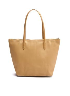 Bolso Lacoste S Shopping Beige Para Mujer