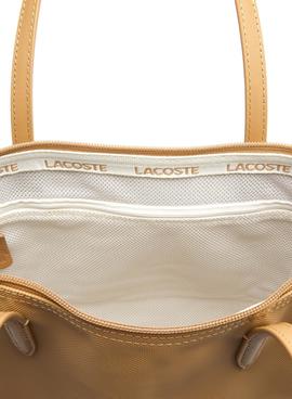 Bolso Lacoste S Shopping Beige Para Mujer