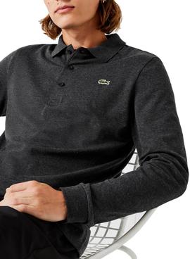 Polo Lacoste Chemise Gris Para Hombre